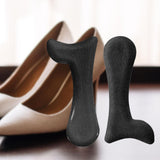 Maxbell 2 Pieces Arch Insoles Self Adhesive Universal Multifunction Gel Arch Support Velvet Black S