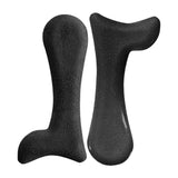 Maxbell 2 Pieces Arch Insoles Self Adhesive Universal Multifunction Gel Arch Support Velvet Black L