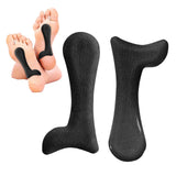 Maxbell 2 Pieces Arch Insoles Self Adhesive Universal Multifunction Gel Arch Support Velvet Black L