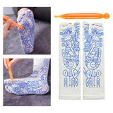 Maxbell 3xFoot Massage Socks Hosiery Relieve Tired Reflexology Socks for Adults Male Socks