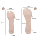 Maxbell 2xHigh Heel Cushion Inserts PU Leather Insoles for Beach Flip Flops Men Ladies 2.99x9.17x0.18inch