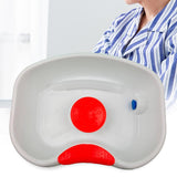 Maxbell Maxbell Bedside Shampoo Basin Reusable Backwash Wash Tub for Bedroom Bedside Grandma White