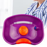 Maxbell Maxbell Bedside Shampoo Basin Reusable Backwash Wash Tub for Bedroom Bedside Grandma Purple