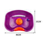 Maxbell Maxbell Bedside Shampoo Basin Reusable Backwash Wash Tub for Bedroom Bedside Grandma Purple