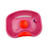Maxbell Maxbell Bedside Shampoo Basin Reusable Backwash Wash Tub for Bedroom Bedside Grandma Pink