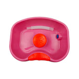 Maxbell Maxbell Bedside Shampoo Basin Reusable Backwash Wash Tub for Bedroom Bedside Grandma Pink