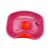Maxbell Maxbell Bedside Shampoo Basin Reusable Backwash Wash Tub for Bedroom Bedside Grandma Pink