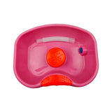 Maxbell Maxbell Bedside Shampoo Basin Reusable Backwash Wash Tub for Bedroom Bedside Grandma Pink
