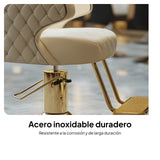 Maxbell 2xSalon Hair Chair Foot Rest Replacement for Tattoo Shop Styling Chair Shampoo Gold