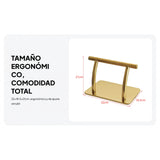 Maxbell 2xSalon Hair Chair Foot Rest Replacement for Tattoo Shop Styling Chair Shampoo Gold