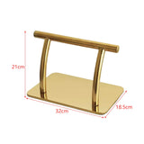 Maxbell 2xSalon Hair Chair Foot Rest Replacement for Tattoo Shop Styling Chair Shampoo Gold