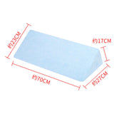 Triangle Positioning Pillow Bedroom Soft Elderly Patient Turning Aid Cushion S and Blue