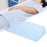 Triangle Positioning Pillow Bedroom Soft Elderly Patient Turning Aid Cushion S and Blue