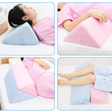 Triangle Positioning Pillow Bedroom Soft Elderly Patient Turning Aid Cushion S and Blue