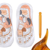 Maxbell Maxbell Reflexology Socks Comfortable Beginner Acupoint Massage Tools for Salon Gift large yellow massage