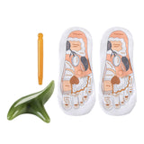 Maxbell Maxbell Reflexology Socks Comfortable Beginner Acupoint Massage Tools for Salon Gift small green massage