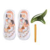 Maxbell Maxbell Reflexology Socks Comfortable Beginner Acupoint Massage Tools for Salon Gift small green massage