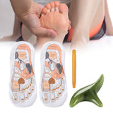 Maxbell Maxbell Reflexology Socks Comfortable Beginner Acupoint Massage Tools for Salon Gift small green massage