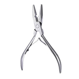 Maxbell Maxbell Hair Extension Pliers Beads Closer Tool Hair Extension Tool for Beauty Salon Silver