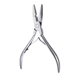 Maxbell Maxbell Hair Extension Pliers Beads Closer Tool Hair Extension Tool for Beauty Salon Silver