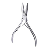 Maxbell Maxbell Hair Extension Pliers Beads Closer Tool Hair Extension Tool for Beauty Salon Silver