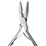 Maxbell Maxbell Hair Extension Pliers Beads Closer Tool Hair Extension Tool for Beauty Salon Silver