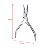 Maxbell Maxbell Hair Extension Pliers Beads Closer Tool Hair Extension Tool for Beauty Salon Silver