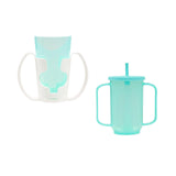 Maxbell Maxbell Elderly Nursing Cup Father Day Cup Independence Cup for Disabled Elderly Mom White Blue