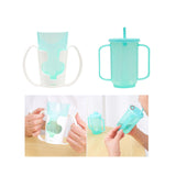 Maxbell Maxbell Elderly Nursing Cup Father Day Cup Independence Cup for Disabled Elderly Mom White Blue