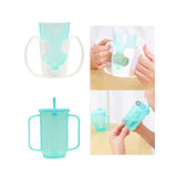 Maxbell Maxbell Elderly Nursing Cup Father Day Cup Independence Cup for Disabled Elderly Mom White Blue