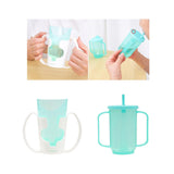 Maxbell Maxbell Elderly Nursing Cup Father Day Cup Independence Cup for Disabled Elderly Mom White Blue