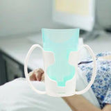 Maxbell Maxbell Elderly Nursing Cup Father Day Cup Independence Cup for Disabled Elderly Mom White Blue