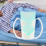Maxbell Maxbell Elderly Nursing Cup Father Day Cup Independence Cup for Disabled Elderly Mom White Blue
