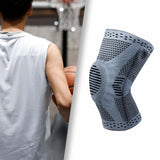 Maxbell Maxbell Knee Brace Elastic Flexible Knee Protection for Running Weightlifting Soccer Gray L