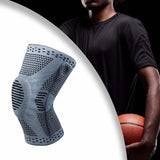 Maxbell Maxbell Knee Brace Elastic Flexible Knee Protection for Running Weightlifting Soccer Gray L