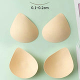 Maxbell Maxbell 2x Womens Bra Inserts Pads Swimsuit Intimates Accessories Bra Cups for Women beige