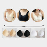 Maxbell Maxbell 2x Womens Bra Inserts Pads Swimsuit Intimates Accessories Bra Cups for Women beige