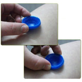 Maxbell 12 Pieces Silicone Vacuum Cupping Cup Flexible Accessory Silicone Can Puller blue