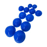 Maxbell 12 Pieces Silicone Vacuum Cupping Cup Flexible Accessory Silicone Can Puller blue