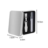 Maxbell Maxbell Nail Clippers Nail File Set 2 in 1 Portable Manicure Pedicure Set for Family silvery