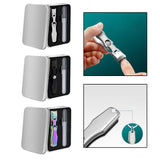 Maxbell Maxbell Nail Clippers Nail File Set 2 in 1 Portable Manicure Pedicure Set for Family silvery