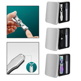 Maxbell Maxbell Nail Clippers Nail File Set 2 in 1 Portable Manicure Pedicure Set for Family silvery