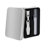 Maxbell Maxbell Nail Clippers Nail File Set 2 in 1 Portable Manicure Pedicure Set for Family silvery