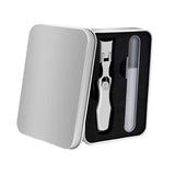 Maxbell Maxbell Nail Clippers Nail File Set 2 in 1 Portable Manicure Pedicure Set for Family silvery