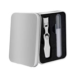 Maxbell Maxbell Nail Clippers Nail File Set 2 in 1 Portable Manicure Pedicure Set for Family silvery