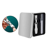 Maxbell Maxbell Nail Clippers Nail File Set 2 in 1 Portable Manicure Pedicure Set for Family silvery