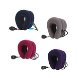 Maxbell Maxbell 3 Tier Neck Traction Inflatable Compact Tractor for Home Use Travel Elderly blue