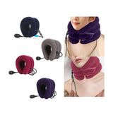 Maxbell Maxbell 3 Tier Neck Traction Inflatable Compact Tractor for Home Use Travel Elderly blue