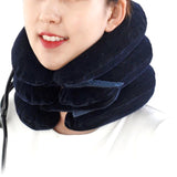 Maxbell Maxbell 3 Tier Neck Traction Inflatable Compact Tractor for Home Use Travel Elderly blue