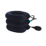 Maxbell Maxbell 3 Tier Neck Traction Inflatable Compact Tractor for Home Use Travel Elderly blue